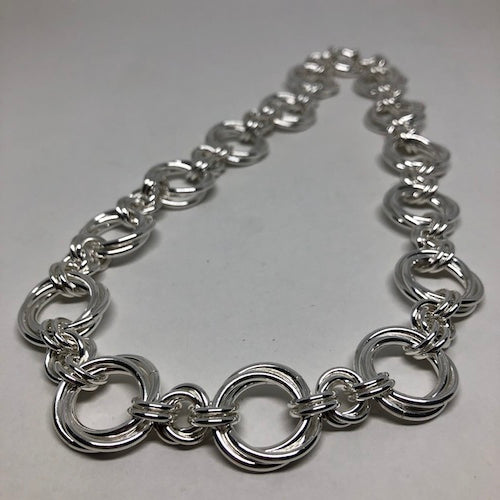 Sterling Large Love Knot Necklace