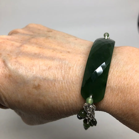 BC Nephrite Jade Bliss Bar Bracelet