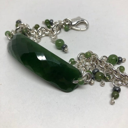 BC Nephrite Jade Bliss Bar Bracelet