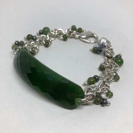 BC Nephrite Jade Bliss Bar Bracelet