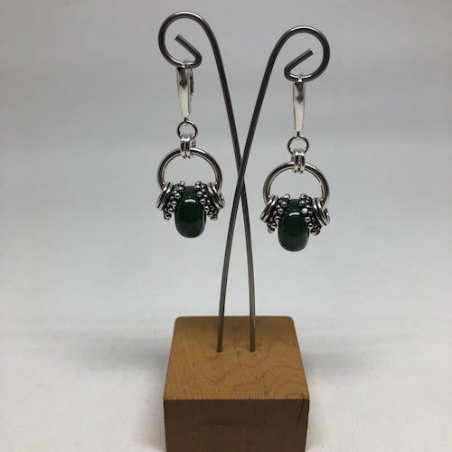 BC Nephrite Jade Chenille Earrings