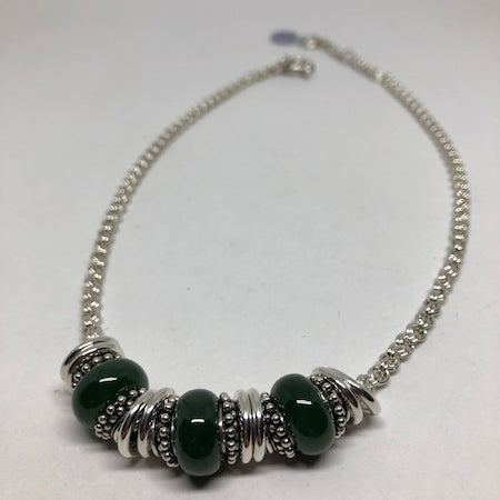 BC Nephrite Jade Chenille Necklace