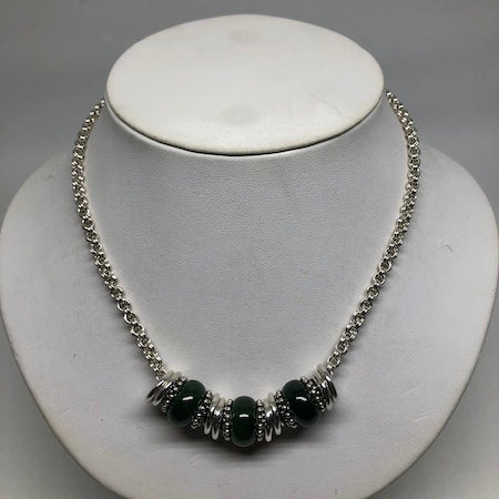 BC Nephrite Jade Chenille Necklace