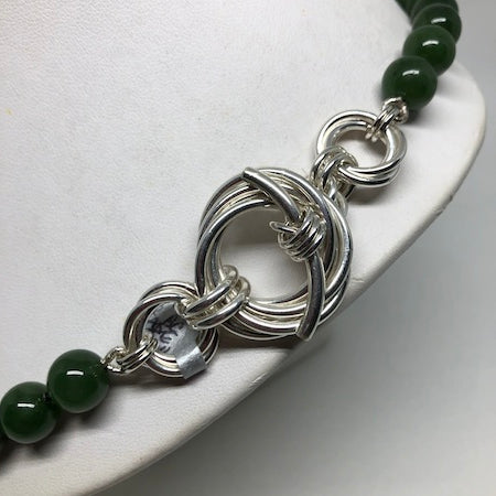 BC Nephrite Jade Jackie O Necklace