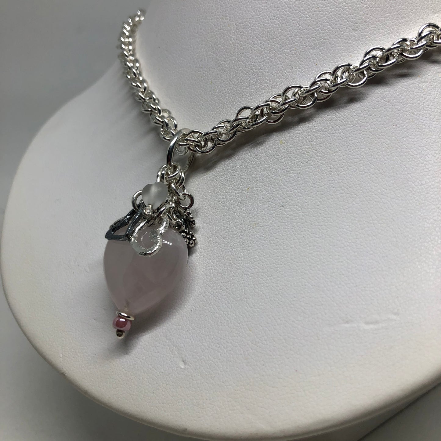 Rose Quartz Missing Hearts Pendant