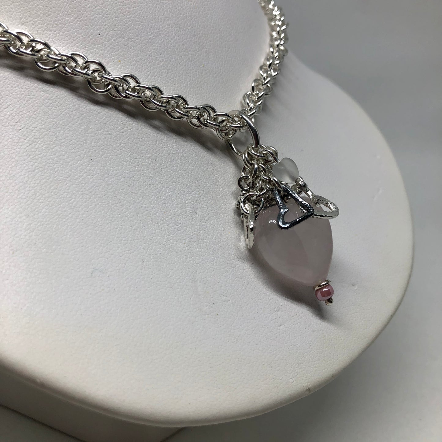 Rose Quartz Missing Hearts Pendant