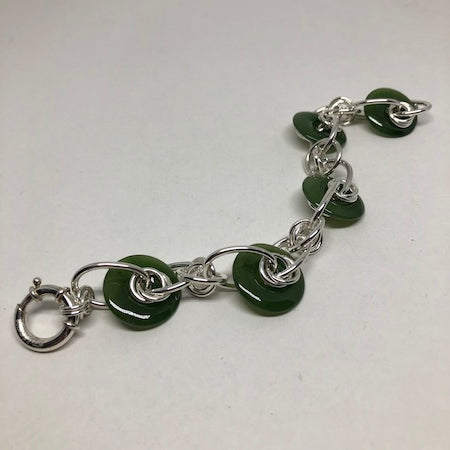 BC Nephrite Jade Donut Bracelet