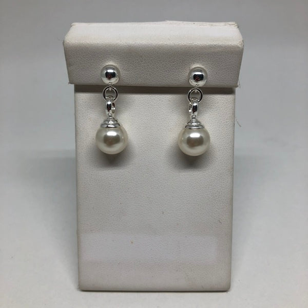 Jackie O Pearl Drop Earrings