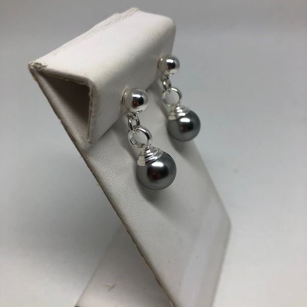 Jackie O Pearl Drop Earrings