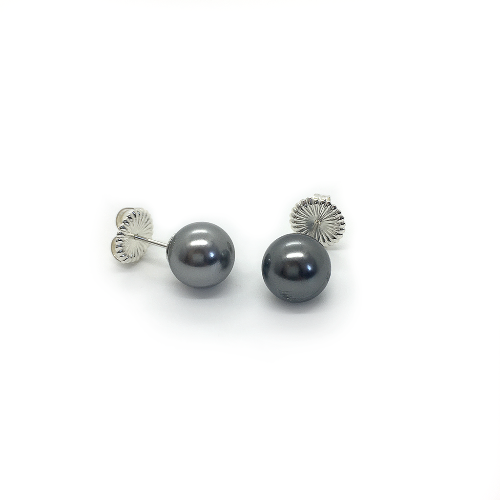 Jackie O Pearl Stud Earrings