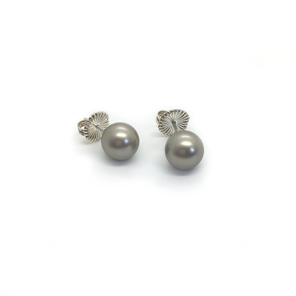 Jackie O Pearl Stud Earrings