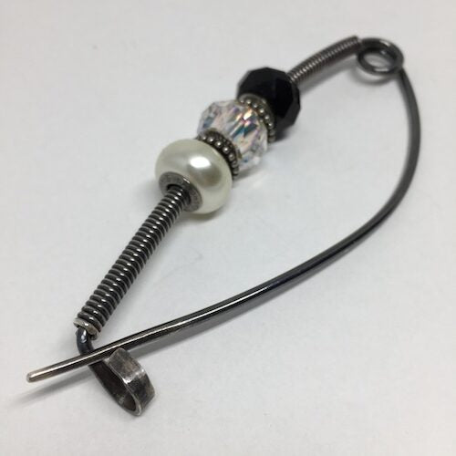 Beaded Safety Pin - Large V1