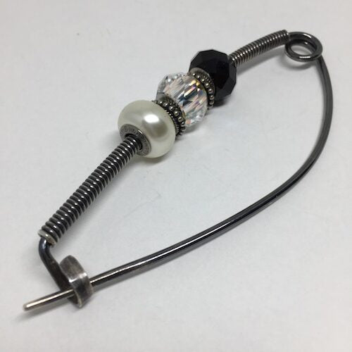 Beaded Safety Pin - Large V1