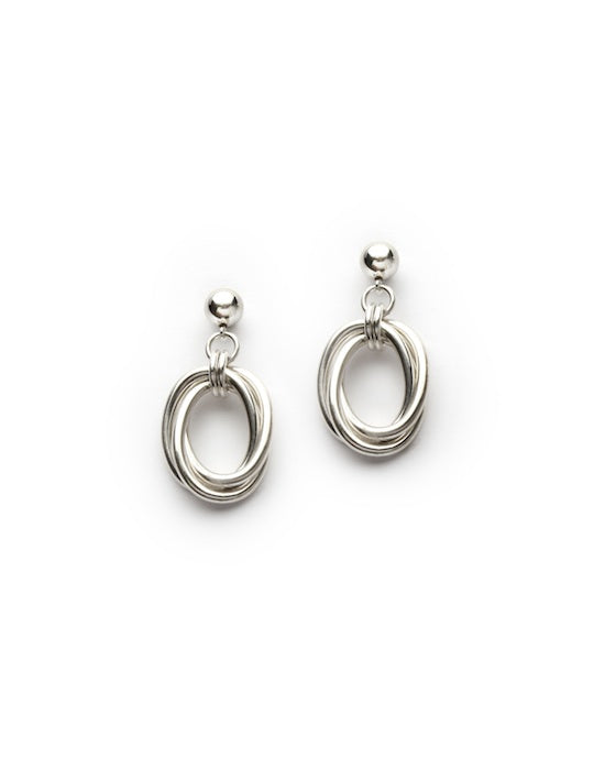 Oval Love Knot Earrings