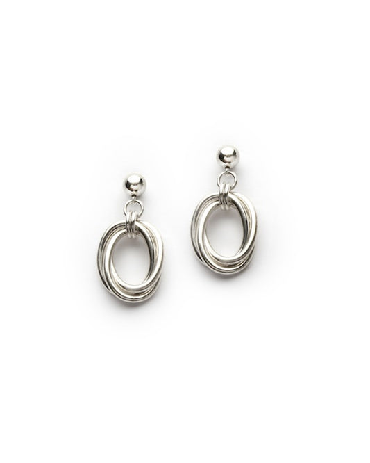 Oval Love Knot Earrings