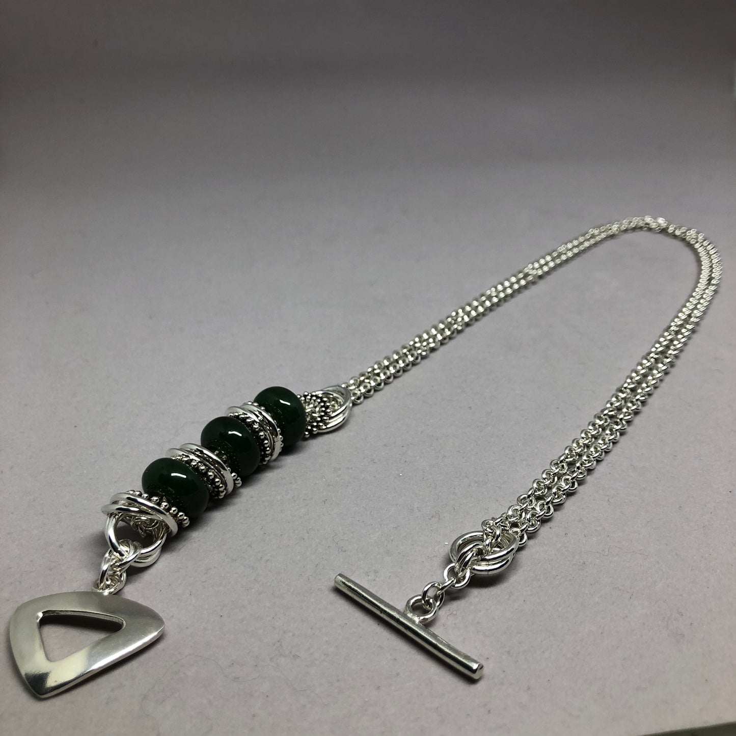 BC Nephrite Jade Shift Necklace