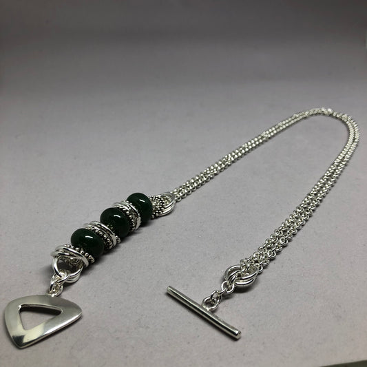 BC Nephrite Jade Shift Necklace