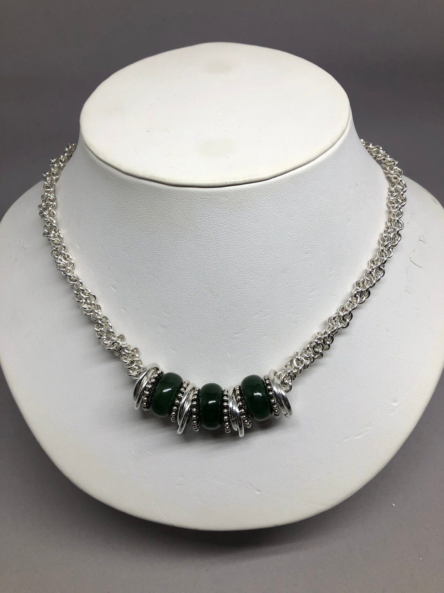 BC Nephrite Jade Shift Necklace