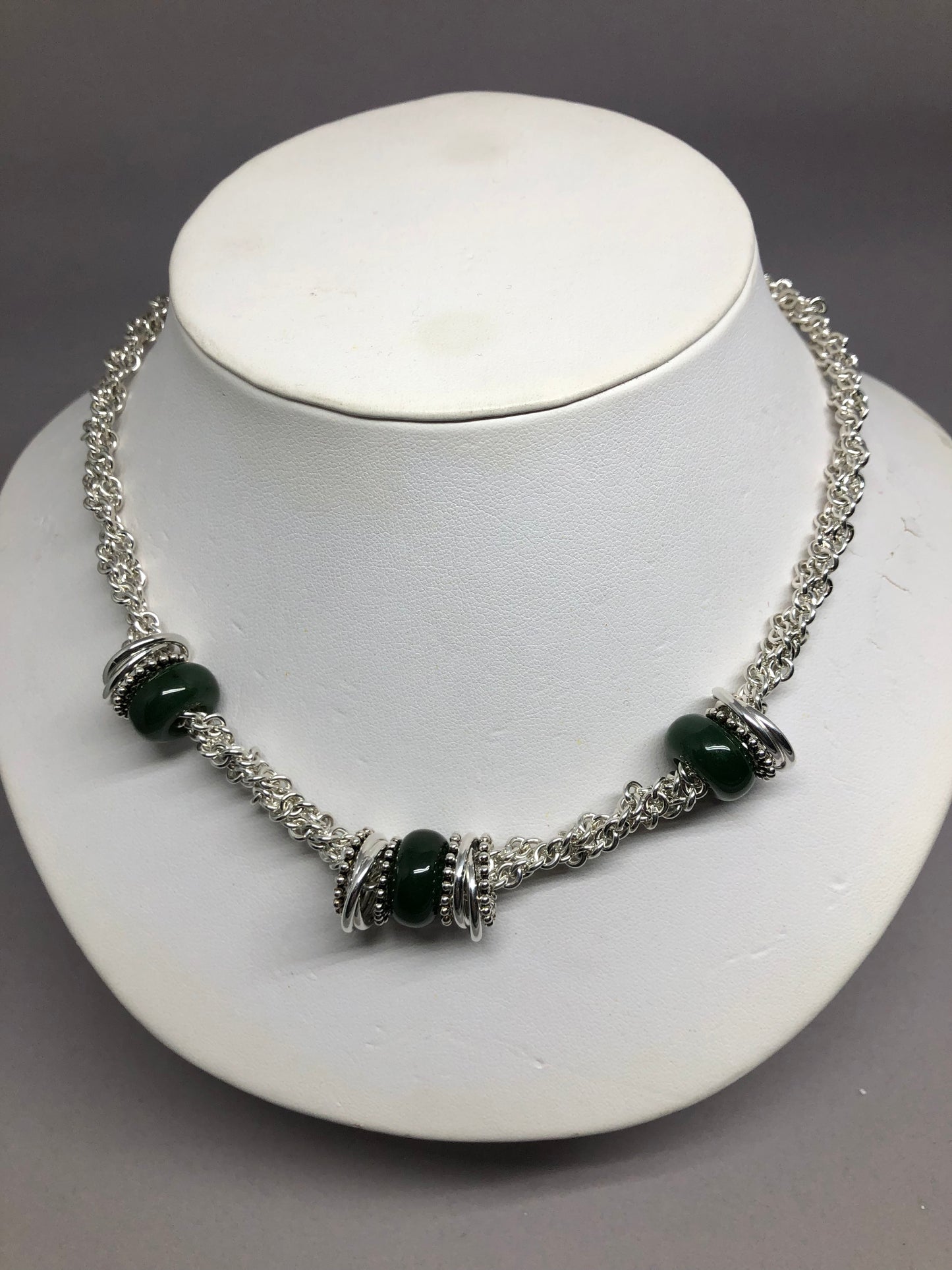 BC Nephrite Jade Shift Necklace