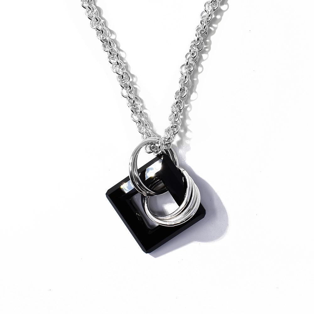 Wow Squared Large Pendant